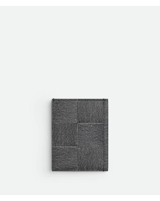 Bottega Veneta Gray Cassette Slim Flap Card Case for men