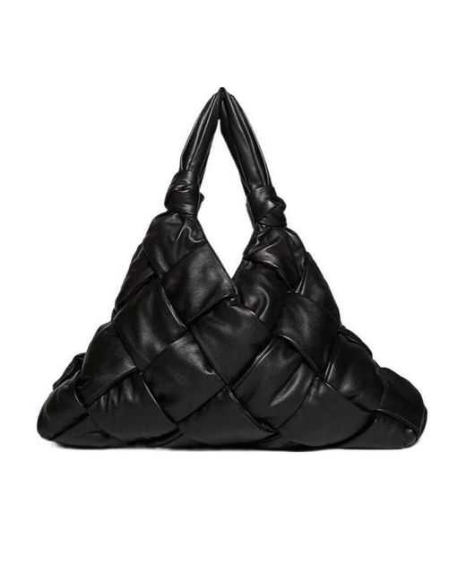 Bottega Veneta Black Padded Intrecciato Tote Bag