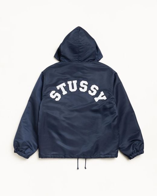 Stussy Blue Long-Sleeved Casual Jacket for men
