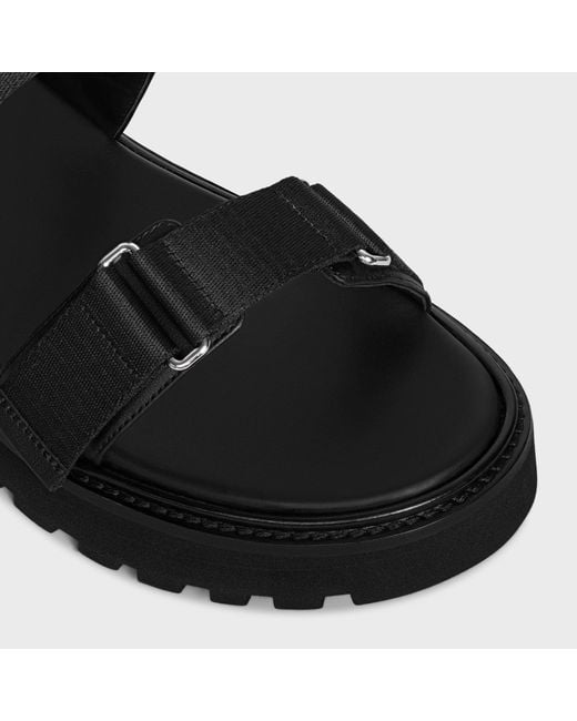 Céline Black Billie Strappy Sandal for men