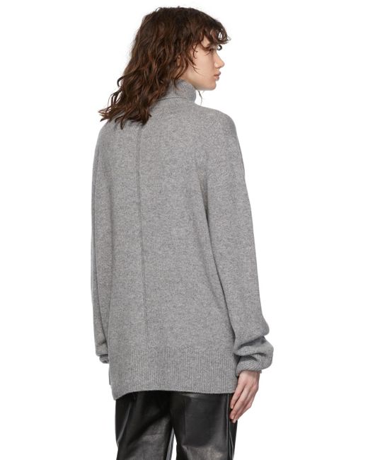 The Row Gray Roll-Neck Long Jumper