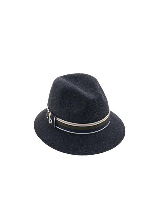 Loro Piana Blue Striped Fisherman's Hat