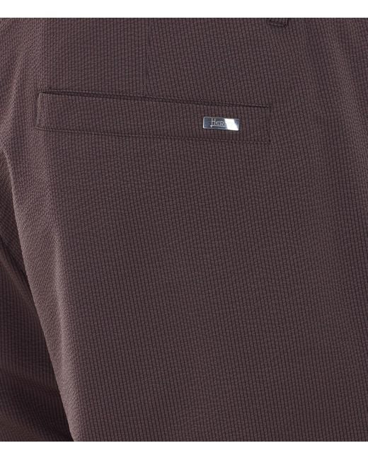 Herno Gray Pleat Detailed Shorts for men