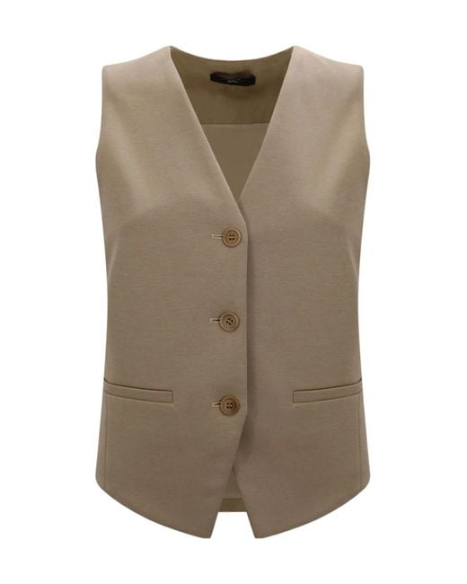 Weekend by Maxmara Green Wkdpoggio V-Neck Gilet