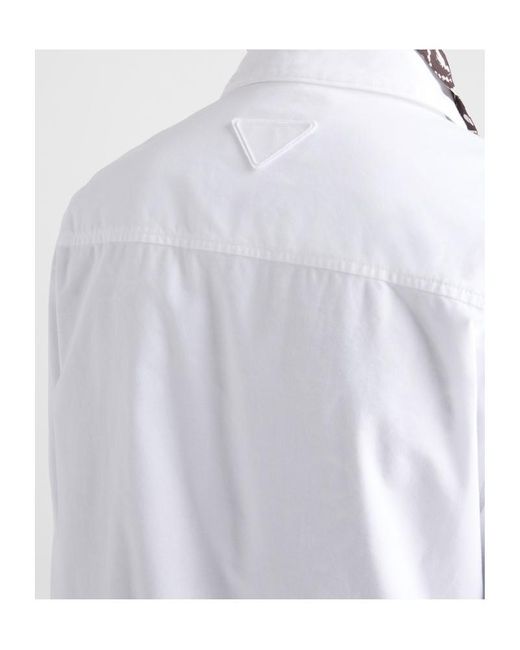 Prada White Long Sleeve Casual Jacket for men