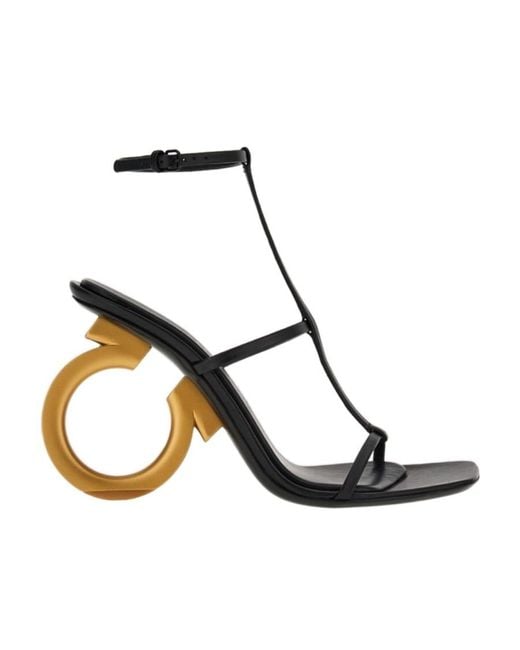 Ferragamo Multicolor Ferragamo Elina Ankle Strap Sandals