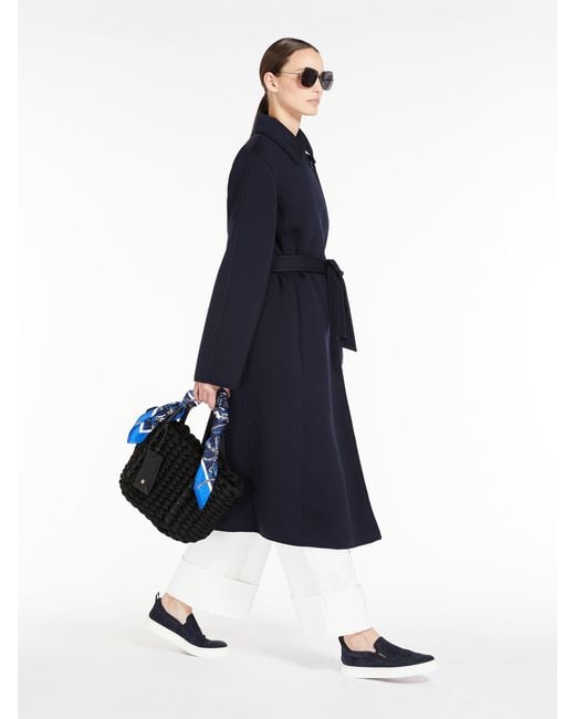 Max Mara Blue Manuela1 Wool Coat