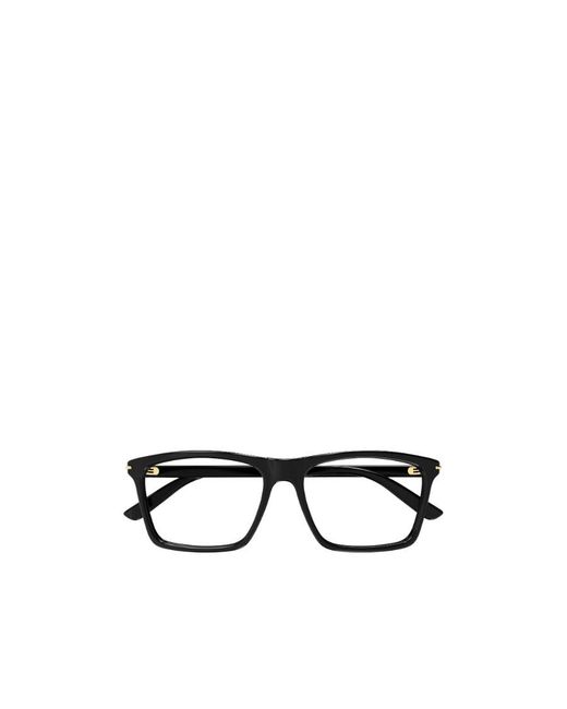 Gucci White Eyewear Rectangular Frame Glasses for men