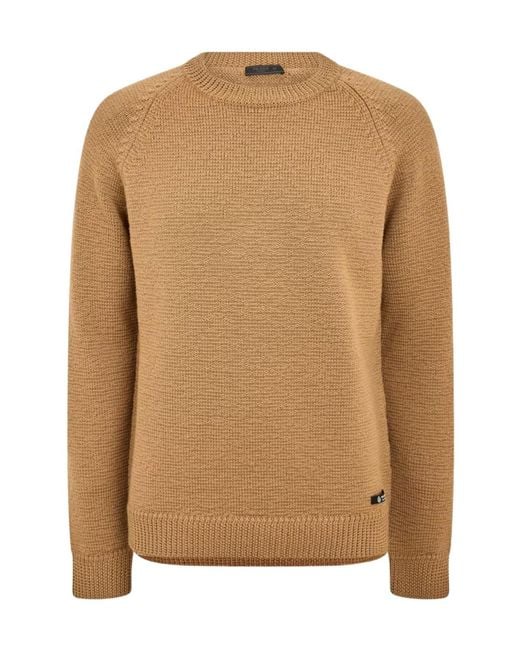 Prada Brown Logo Jumper Sn62 for men