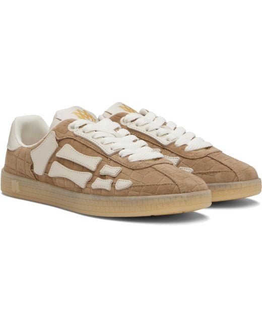 Amiri Brown Pacific Bones Sneakers for men