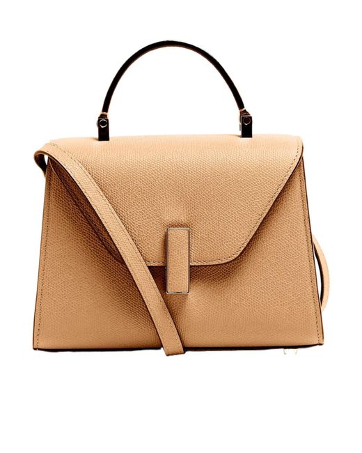 Valextra Natural Flap Shoulder Bag