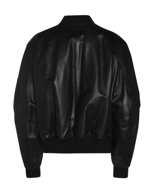 The Attico Black Leather Jackets