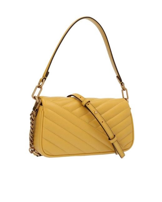 Tory Burch Metallic Small Kira Chevron Shoulder Bag