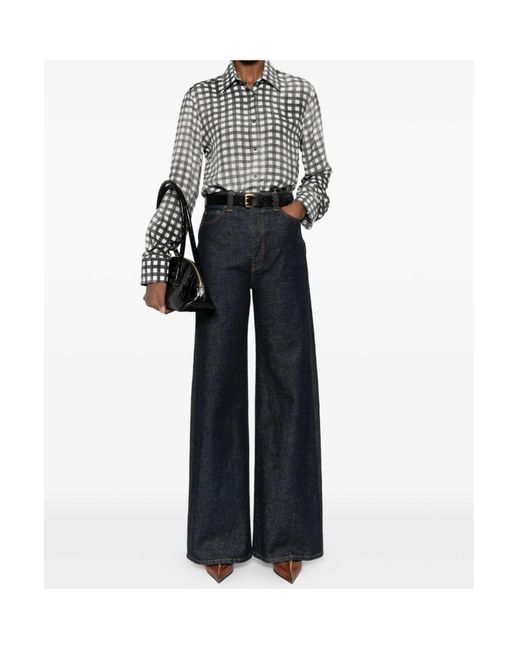 Ermanno Scervino Black Checkered Shirt