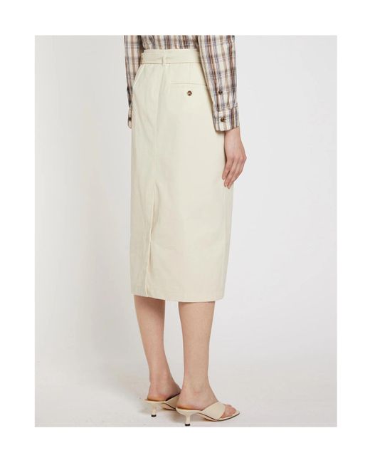 Marella Natural Mlsontano Midi Skirt