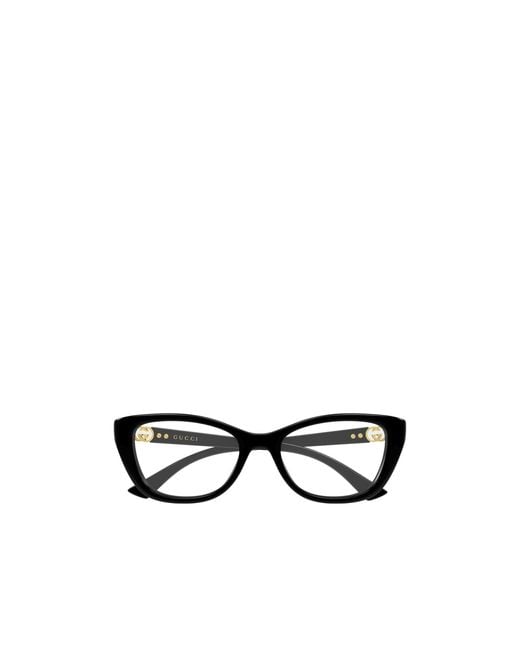 Gucci White Cat-Eye Eyeglasses