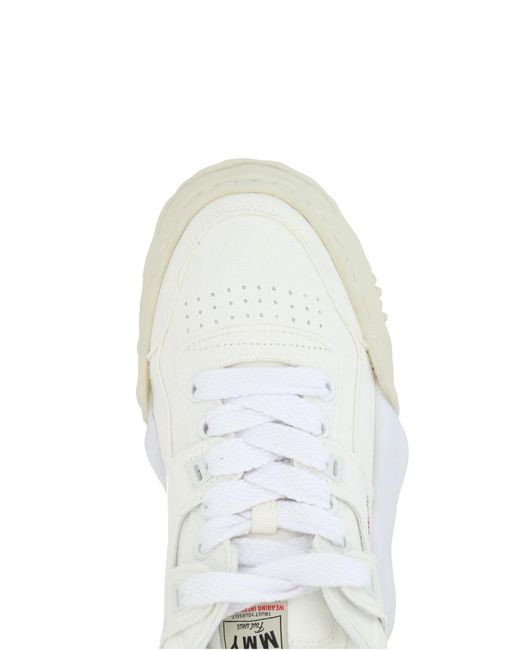 Maison Mihara Yasuhiro White Parker Trainers for men