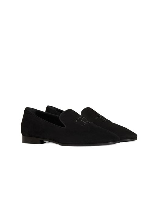 Céline Black Triomphe Slippers for men
