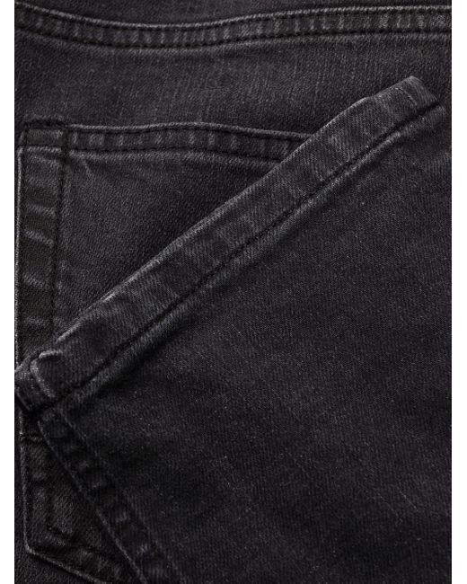 McQueen Blue Logo Embroidered Jeans for men