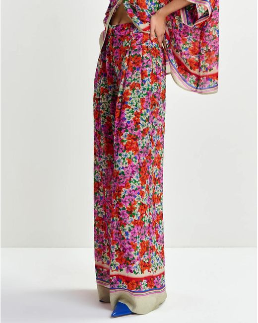 Essentiel Antwerp Red Floral Trousers