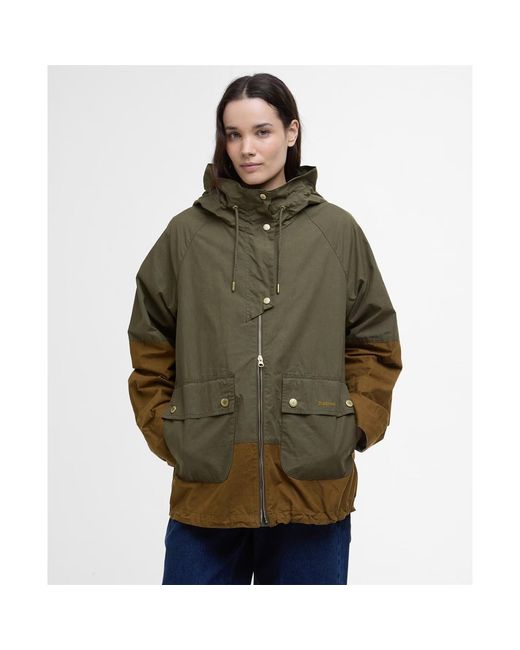 Barbour Green Hayley Showerproof Jacket