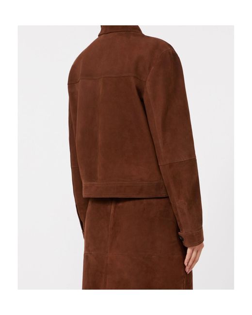 Max Mara Brown Studio Baia Button-Up Jacket