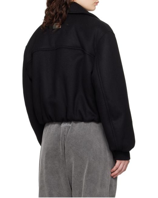 Acne Black Allegro Bomber Jacket