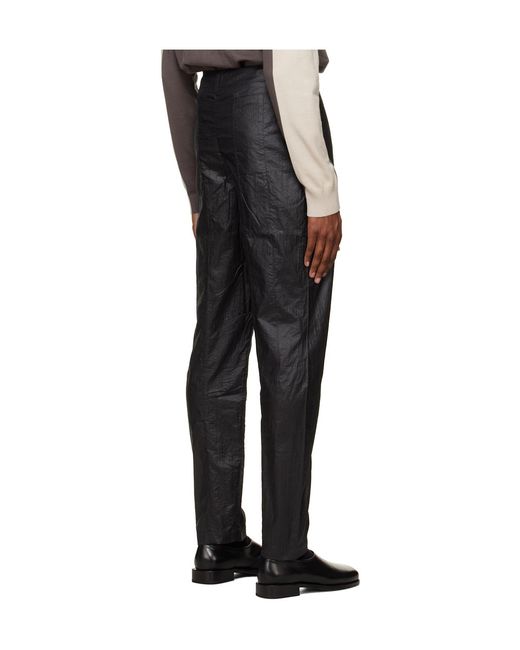 Kiko Kostadinov Black High-Waisted Casual Trousers for men