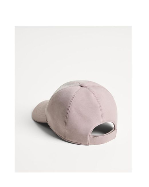 Brunello Cucinelli Pink Sequin-Embellished Cap