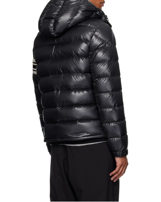 Moncler Black Zip-Up Padded Jacket for men