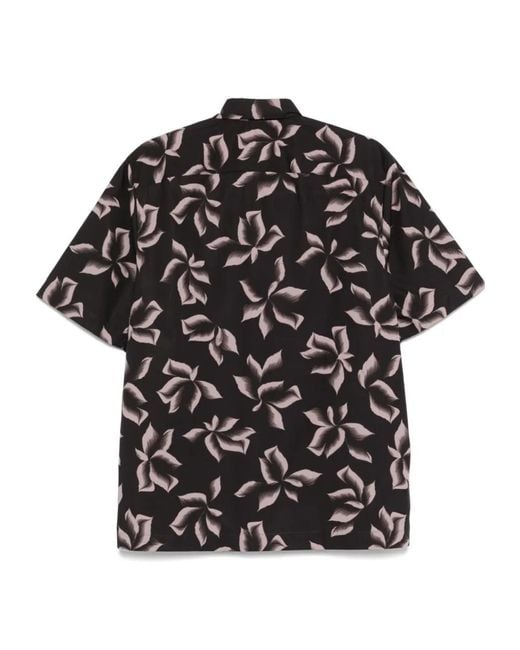 Dries Van Noten Black Short Sleeve Shirt for men