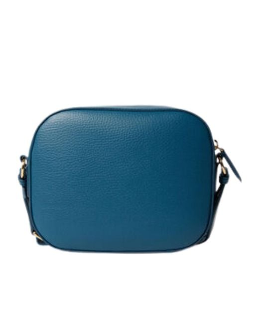 Stella McCartney Blue Logo Camera Crossbody Bag