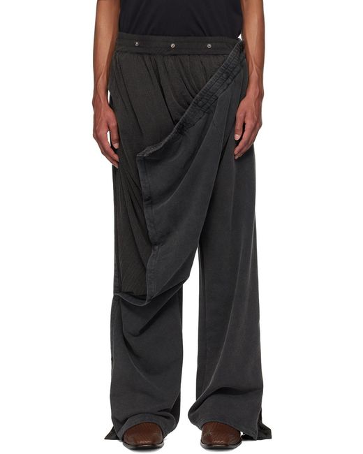 Y. Project Black Layered Track Pants