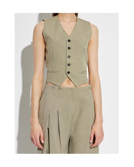 IRO Green Sleeveless Vest