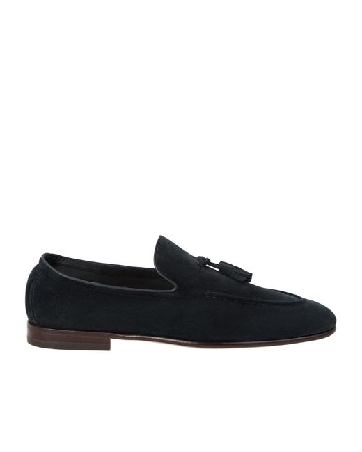 Brunello Cucinelli Black Fringed Slip-On Loafers for men