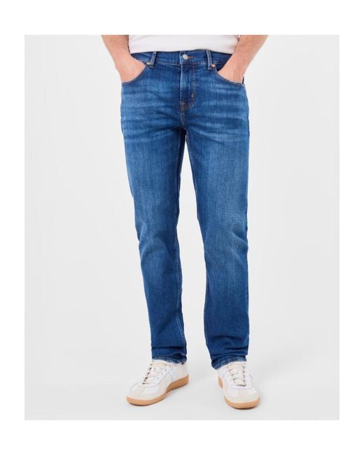 7 For All Mankind Blue Belt Loops Jeans for men