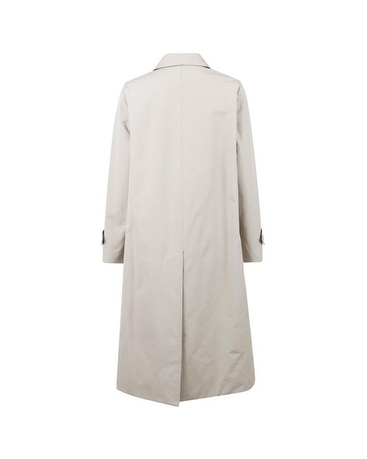Aspesi Gray Long Woolen Coat