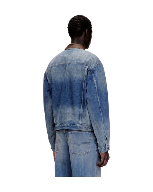 DIESEL Blue Denim Jacket for men