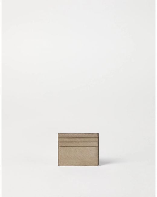 Brunello Cucinelli Natural Suede Card Holder