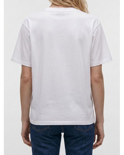 Céline White Loose T-Shirt