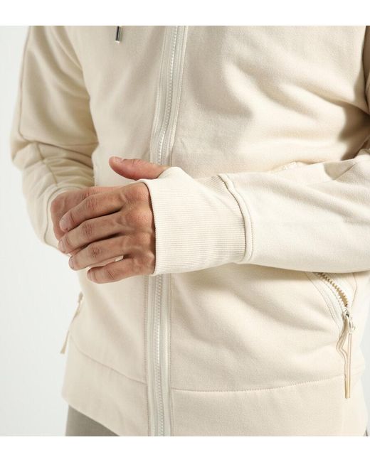 C P Company Natural Goggles-Detail Zipped-Up Hoodie for men
