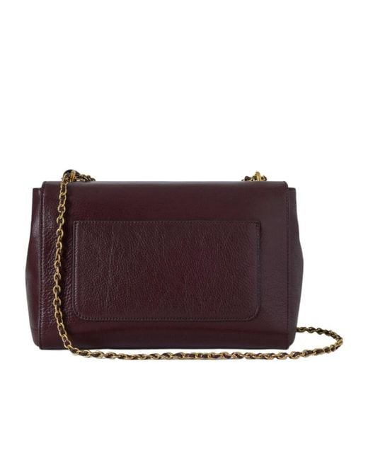 Mulberry Purple Lily Chain Shoulder Bag