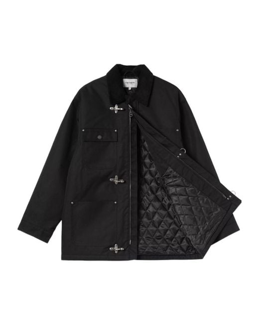 Carhartt Black Adair Logo Patch Jacket for men