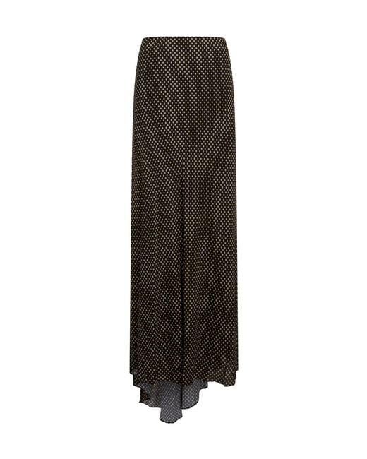 Philosophy Di Lorenzo Serafini Black Pleated Midi Skirt