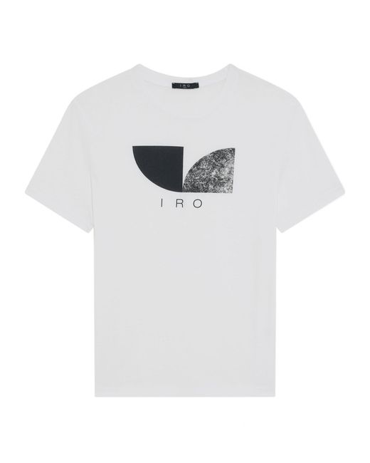 IRO White Orlando Graphic-Print T-Shirt for men