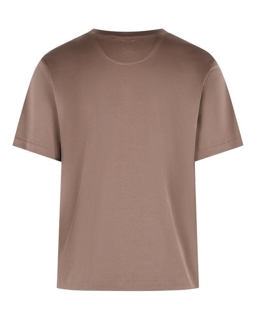 Eleventy Brown Short-Sleeved T-Shirt for men