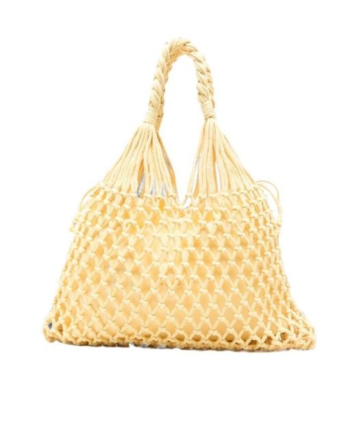 Frankie Shop Metallic Mesh-Style Handbag