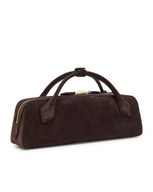 Alaïa Brown Suede Clutch