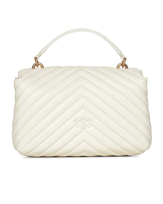 Pinko Natural Lady Love Puff Chevron Mini Crossbody Bag