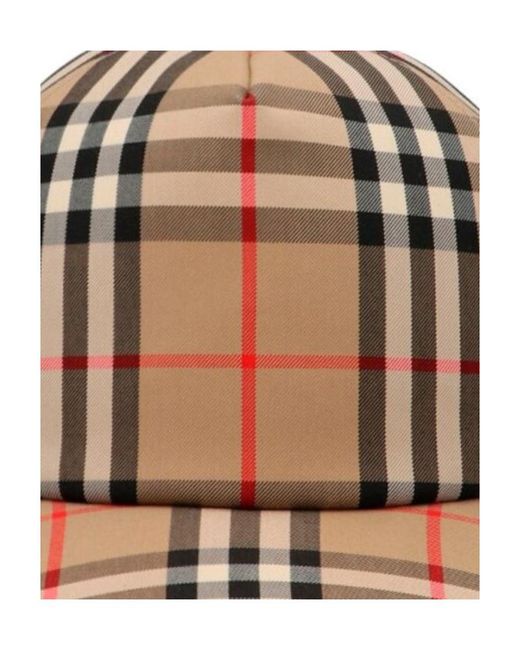 Burberry Natural Vintage Check Baseball Cap